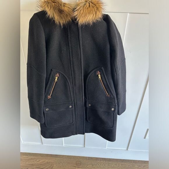 J. Crew Chateau Italian Stadium Cloth Nello Gori Wool Coat - Picture 2 of 14